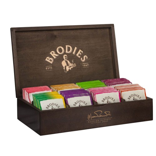  Wooden boxes for Brodies tea bags (empty)